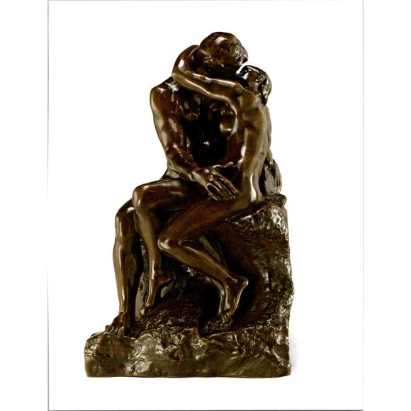 None and/or Unknown Other - The Kiss by Auguste Rodin 1964 Art Book Plate Print SK9